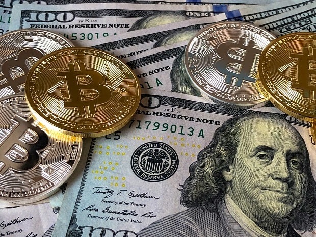 dollars and bitcoins