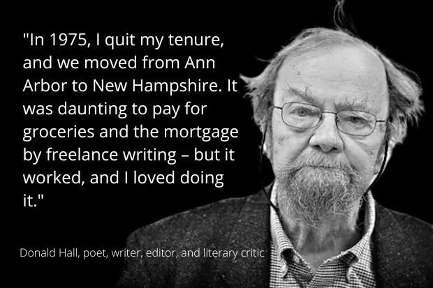 Poet Donald Hall Quote