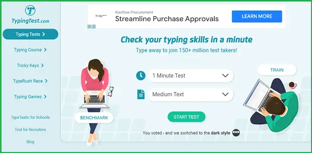 typingtest.com - Writing Speed Test Websites