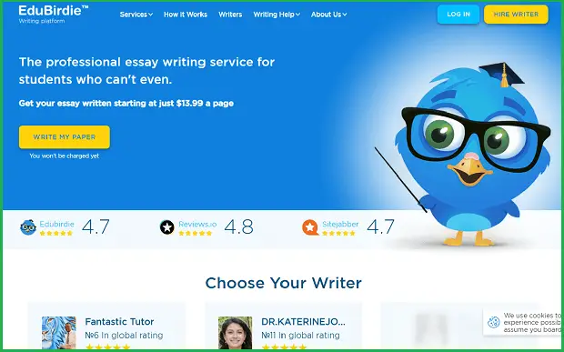 edubirdie landing page