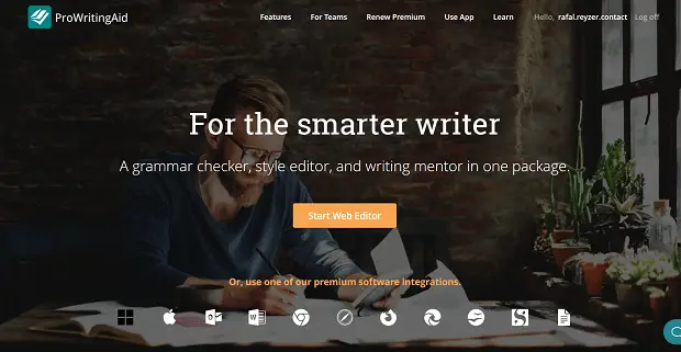 prowritingaid landing page