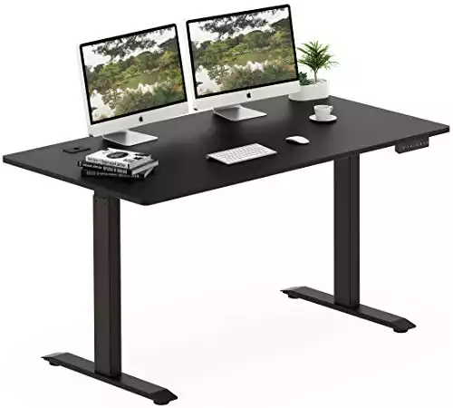SHW Large Electric Height Adjustable Standing Desk