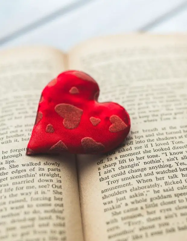 heart on a book - inspiring emotions in readers
