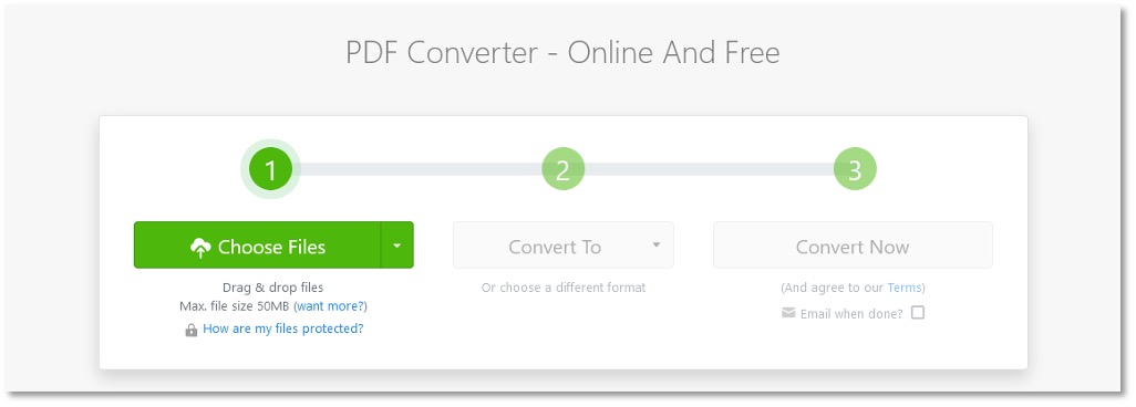 Zamzar Online PDF Converter