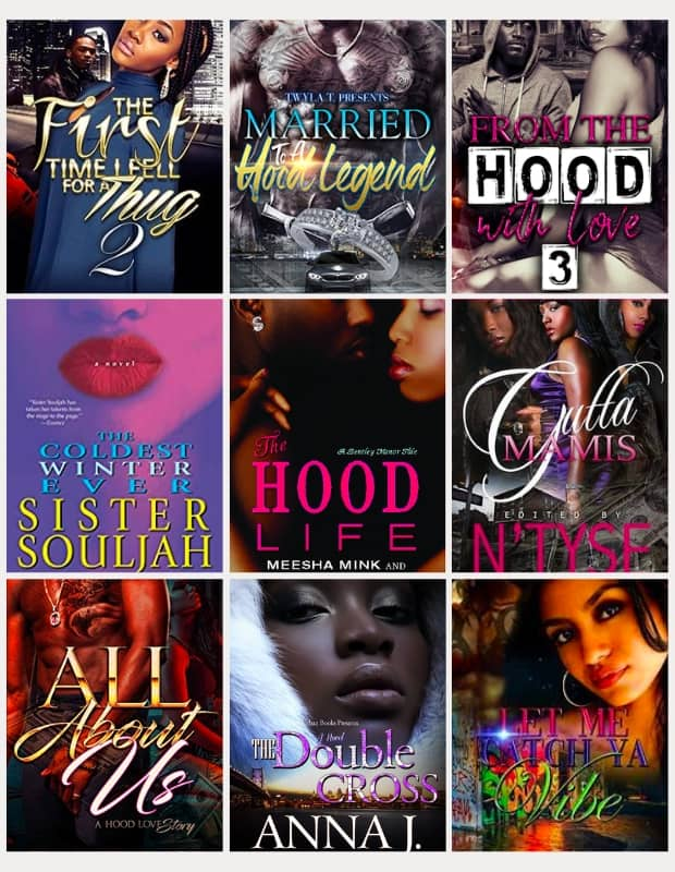 urban book cover examples (collage)