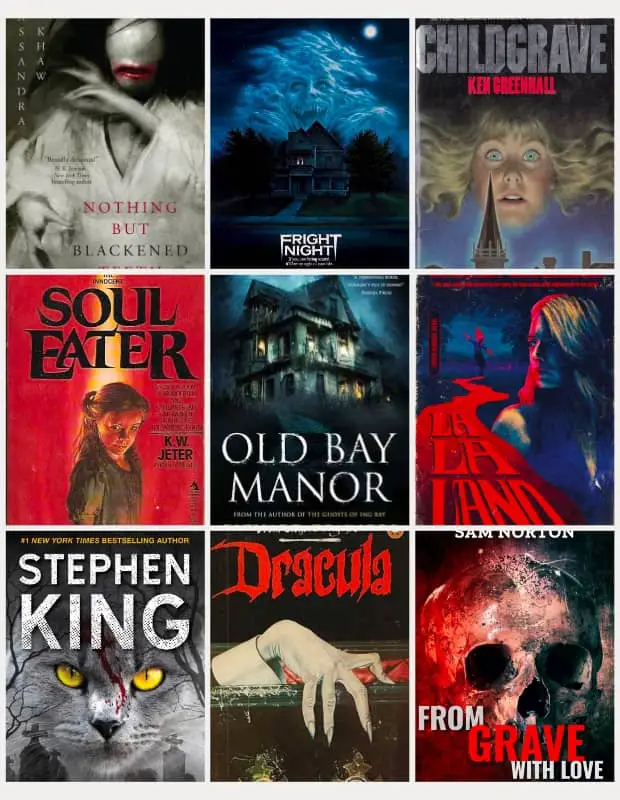 horror book cover art examples