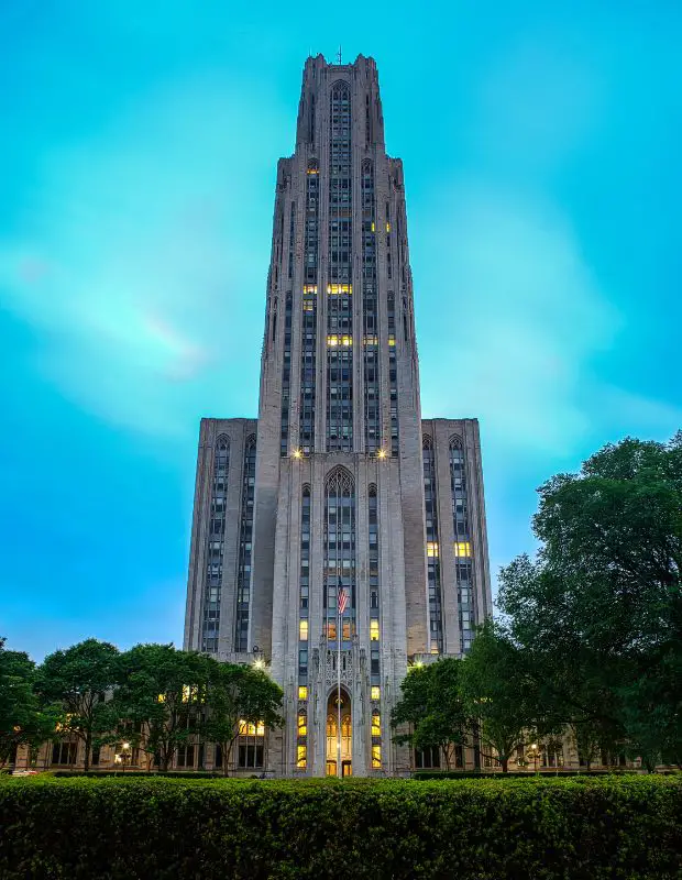 Cathedral of learning in Pittsburgh Pennsylvania