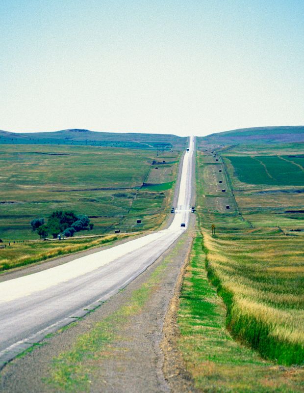 a road in North Dakota