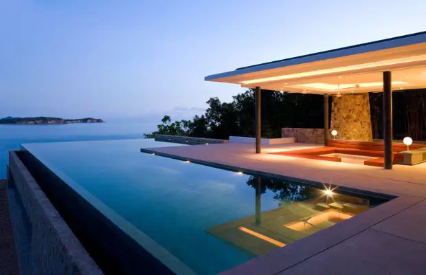 villa with a sea view in thailand