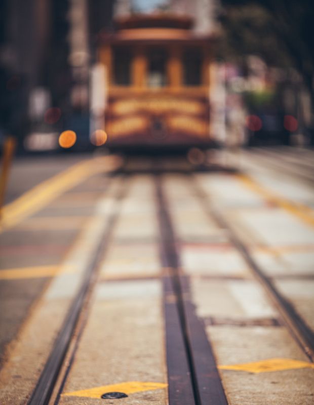 an iconic tram in san francisco