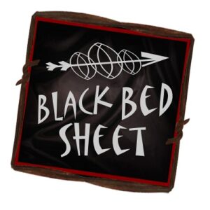 Black Bed Sheet Books logo
