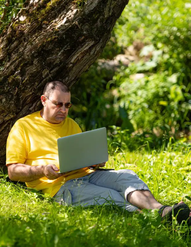 open air office example