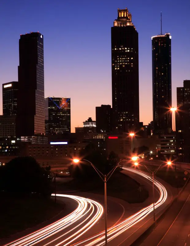 Atlanta (Georgia) skyline at night