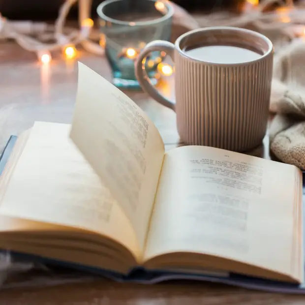 a beautiful book in a homely environment