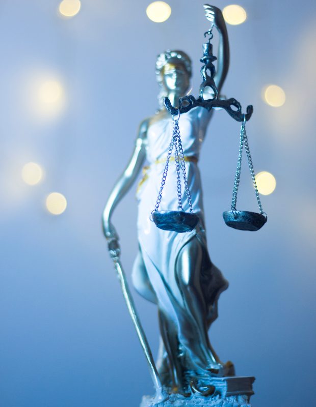 a statue representing justice