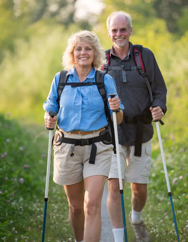 older couple on a hike