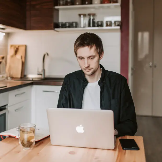 remote worker working from home